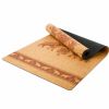 natural rubber yoga mat cork soft, sweat resistant hot yoga